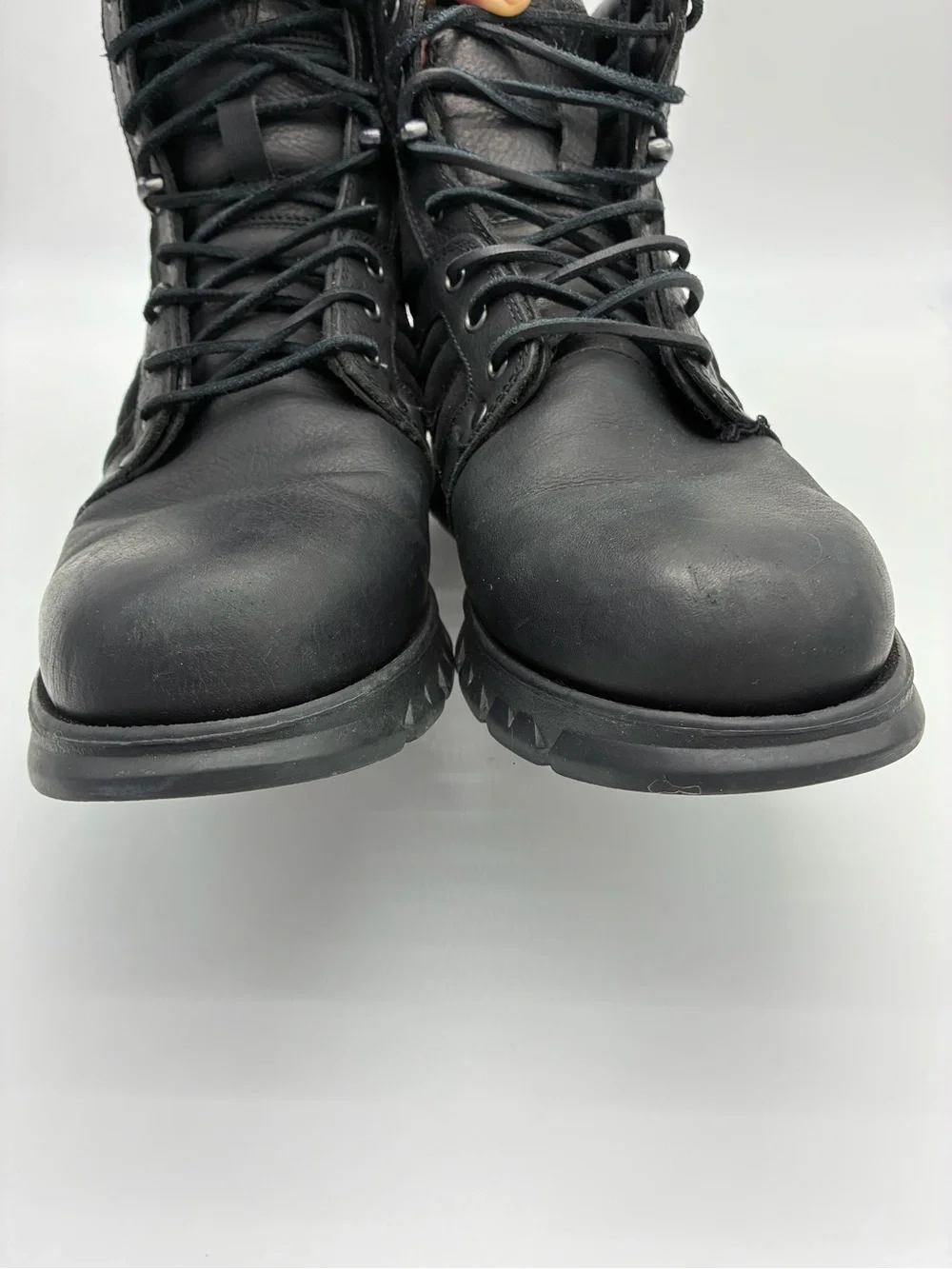 Polo Ralph Lauren Diego Black Leather Hiking Boots Men’s Size 10D